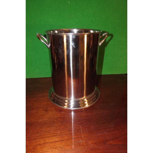 1173 - Silver Plated Louis Roederer Champagne Bucket Twin Handled above Stepped Pedestal Base Approximately... 