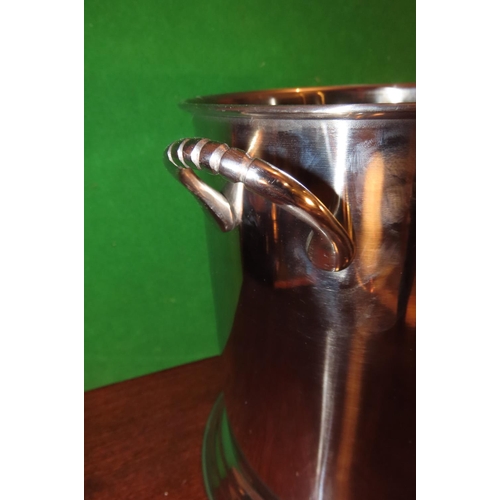 1173 - Silver Plated Louis Roederer Champagne Bucket Twin Handled above Stepped Pedestal Base Approximately... 