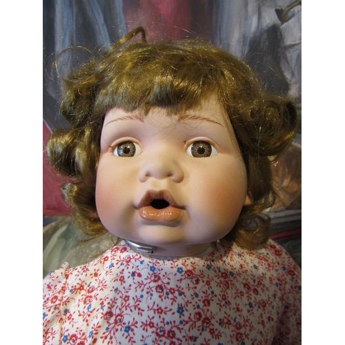 1190 - Porcelain Head Doll Approximately 19 Inches High