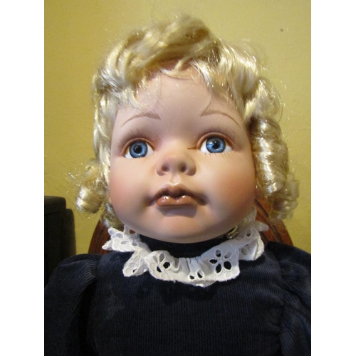 1192 - Porcelain Head Doll Approximately 19 Inches High