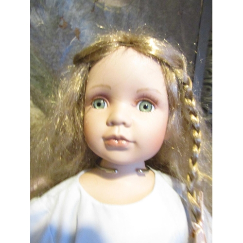 1193 - Porcelain Head Doll Approximately 24 Inches High