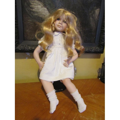 1194 - Porcelain Head Doll Approximately 24 Inches High