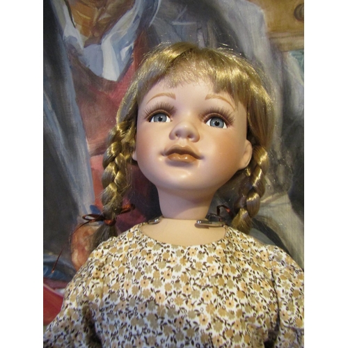 1195 - Porcelain Head Doll Approximately 24 Inches High