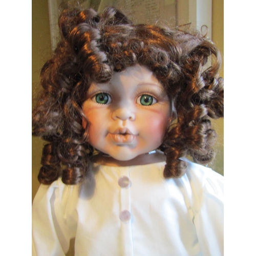 1201 - Porcelain Head Doll Approximately 24 Inches High