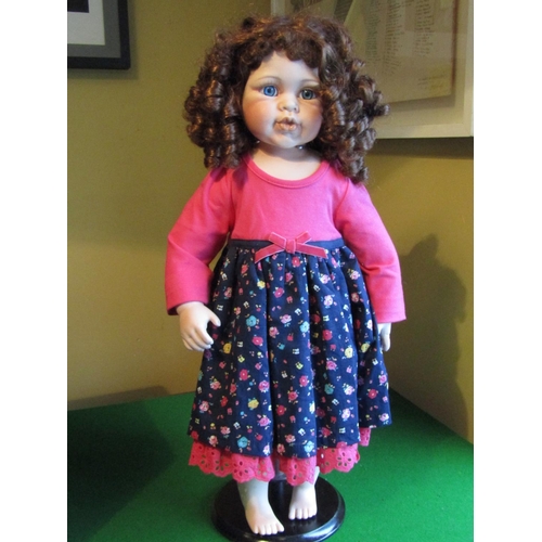 1202 - Porcelain Head Doll Approximately 24 Inches High