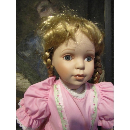 1207 - Porcelain Head Doll Approximately 24 Inches High