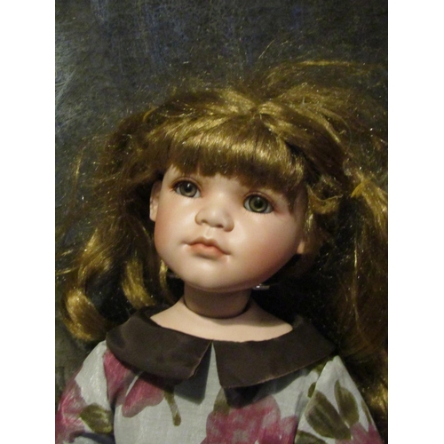 1208 - Porcelain Head Doll Approximately 24 Inches High