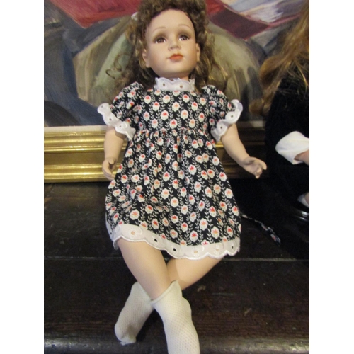 1209 - Porcelain Head Doll Approximately 22 Inches High