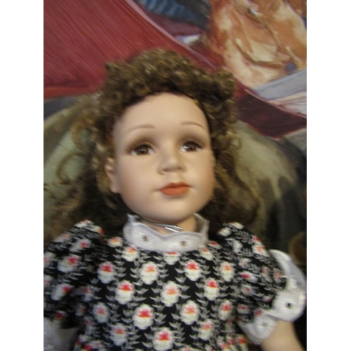 1209 - Porcelain Head Doll Approximately 22 Inches High