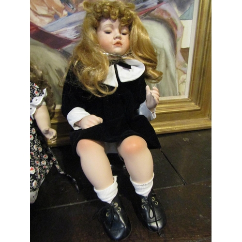 1209 - Porcelain Head Doll Approximately 22 Inches High