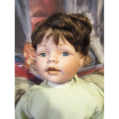 1211 - Porcelain Head Doll Approximately 24 Inches High