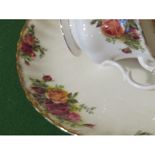 1213 - Fine Bone Porcelain Tea Set with Floral Motif Decoration Good Original Condition Quantity As Photogr... 