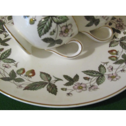 1215 - Fine Bone Porcelain Tea Set with Floral Motif Decoration Good Original Condition Quantity As Photogr... 