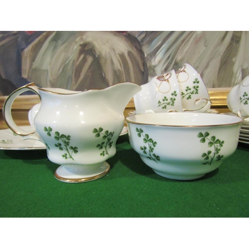 1217 - Fine Bone Porcelain Tea Set with Floral Motif Decoration Good Original Condition Quantity As Photogr... 