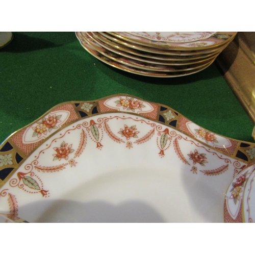 1223 - Fine Bone Porcelain Tea Set with Floral Motif Decoration Good Original Condition Quantity As Photogr... 