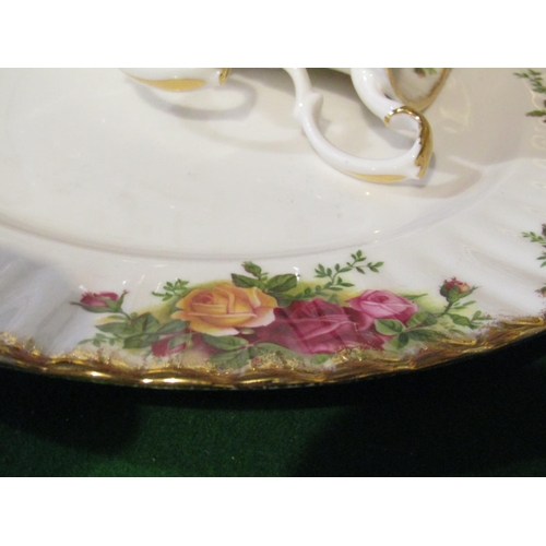 1224 - Fine Bone Porcelain Tea Set with Floral Motif Decoration Good Original Condition Quantity As Photogr... 