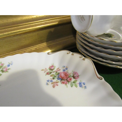 1231 - Fine Bone Porcelain Tea Set with Floral Motif Decoration Good Original Condition Quantity As Photogr... 