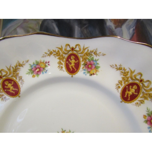 1233 - Fine Bone Porcelain Tea Set with Floral Motif Decoration Good Original Condition Quantity As Photogr... 