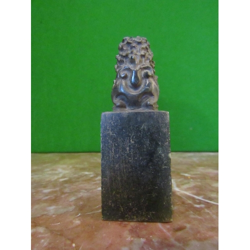 124 - Foo Dog Motif Decorated Soapstone Seal Approximately 4 Inches High