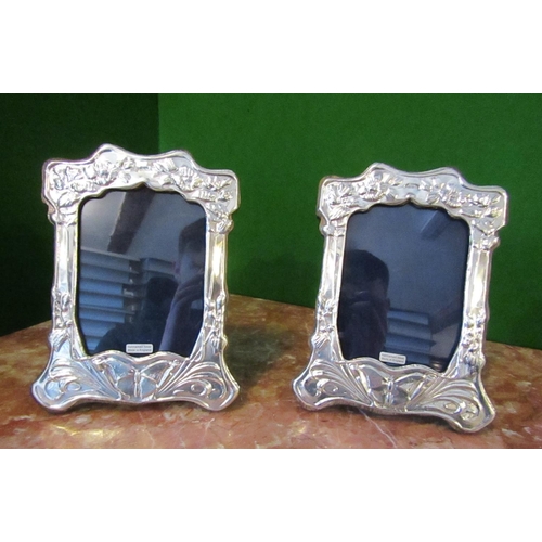 125 - Pair of Solid Silver Mounted Photograph Frames Each Approximately 8 Inches High x 5 Inches Wide