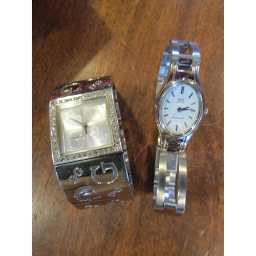 1297 - Two Designer Wristwatches Articulated Bracelets