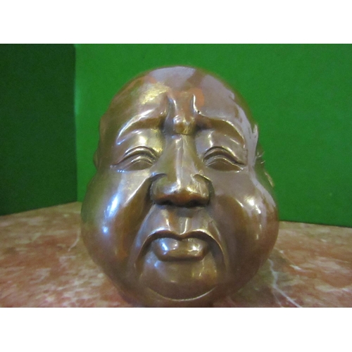 130 - Four Face Bronze Buddha Head