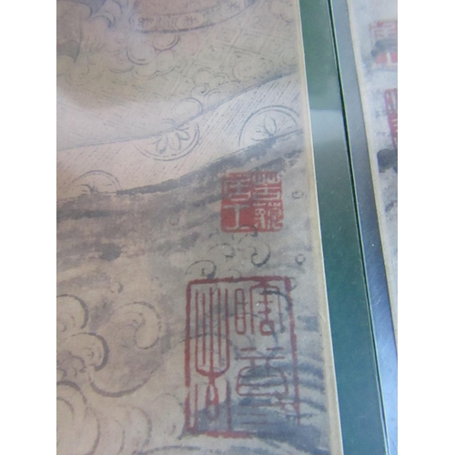 148 - Five Chinese Scroll Paintings Each Approximately 14 Inches High x 8 Inches Wide