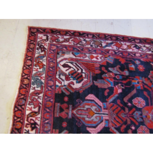 156 - Persian Pure Wool Rug Burgundy Ground Pattern Borders with Central Medallion Motif Approximately 7ft... 