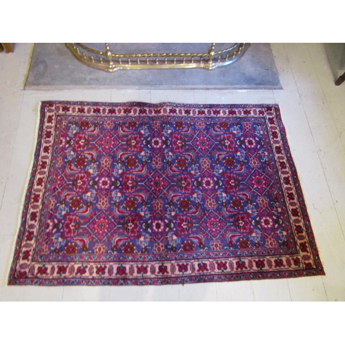 159 - Persian Pure Wool Rug with Floral and Stylistic Motifs Approximately 4ft 10 Inches Long x 3ft 3 Inch... 