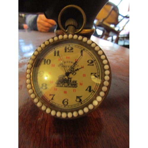 172 - Seed Pearl Decorated Half Hunter Pocket Watch