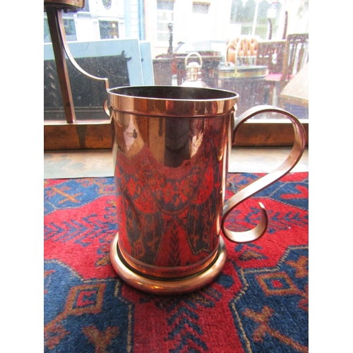 188 - Two Large Copper Beer Tankards