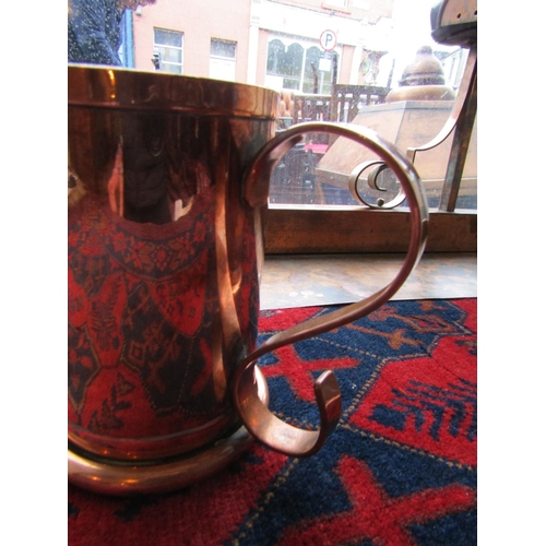 188 - Two Large Copper Beer Tankards