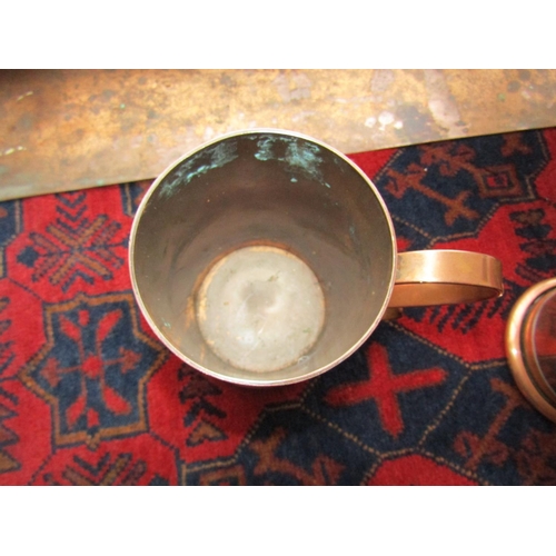 188 - Two Large Copper Beer Tankards