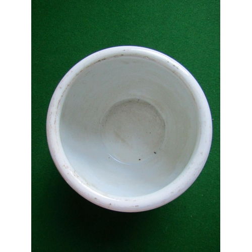 201 - Oriental Blue and Green Ground Jardiniere with Decorated Scenes Approximately 10 Inches Diameter