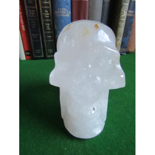 204 - Rock Crystal Momentii Morai Skull Approximately 4 Inches High