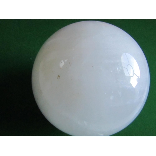 205 - Finely Cut and Polished Quartz Orb 5 Inches Diameter Approximately