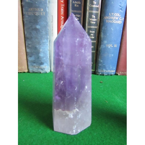 210 - Three Amethyst Obelisks Each Approximately 4 Inches High