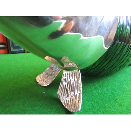 216 - Fish Motif Claret Decanter Unusual Form Silver Plated Good Original Condition with Stopper