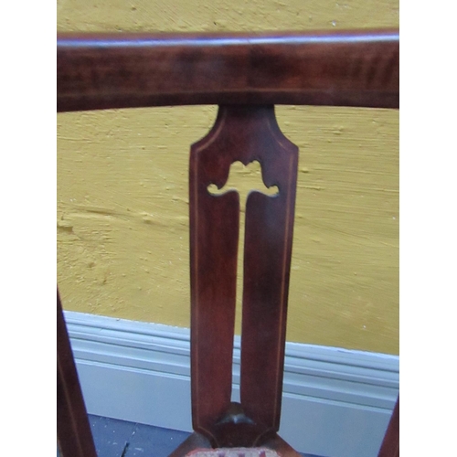 223 - Edwardian Inlaid Mahogany Corner Chair