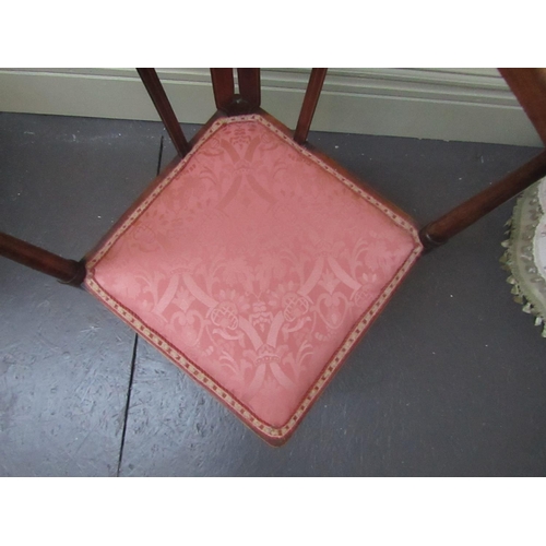 223 - Edwardian Inlaid Mahogany Corner Chair