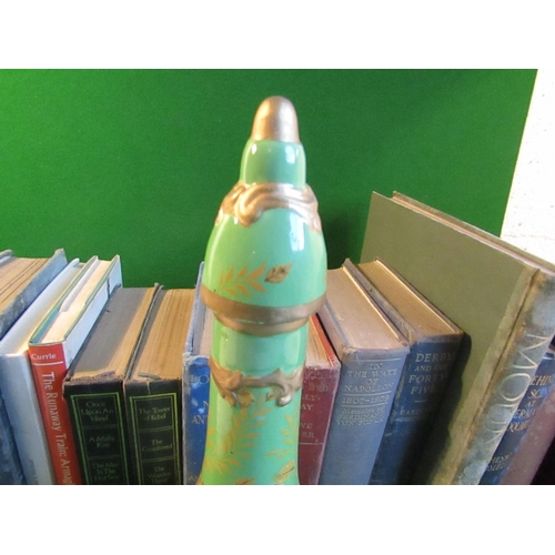 228 - Sevres French Porcelain Green Ground Bottle Shaped Form Attractively Detailed and Gilded