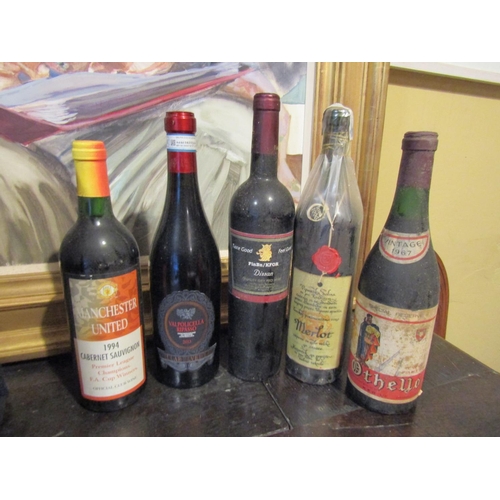 268 - Four Bottles of Spirits including Manchester United 1994 Cabernet Sauvignon Each Bottle Unopened