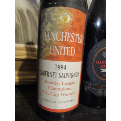 268 - Four Bottles of Spirits including Manchester United 1994 Cabernet Sauvignon Each Bottle Unopened