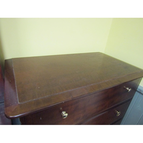 77 - Mahogany Chest of Three Short and Four Long Drawers Approximately 34 Inches Wide x 49 Inches High