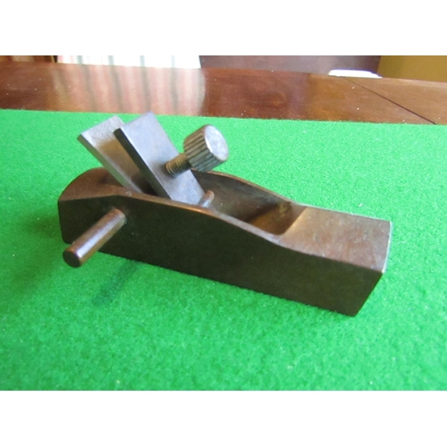 825 - Bronze Miniature Wood Plane Working Order Approximately 3 Inches Wide