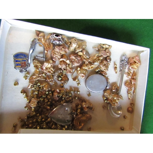 826 - Silver Locket with Spoon and Other Items Contained within Box