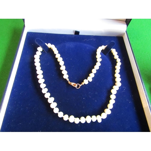 831 - Two Ladies Pearl Necklaces with Clasps