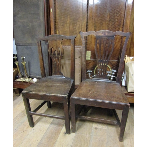 85 - Pair of George III Country Chippendale Side Chairs