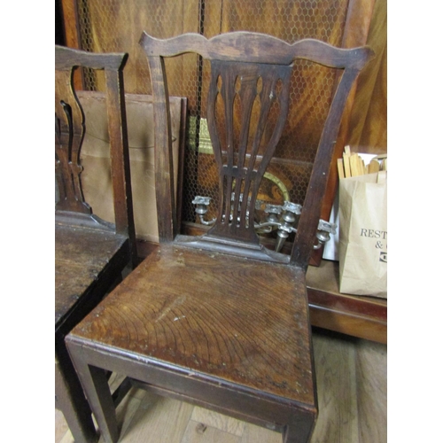 85 - Pair of George III Country Chippendale Side Chairs