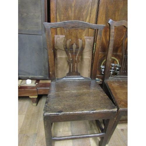 85 - Pair of George III Country Chippendale Side Chairs